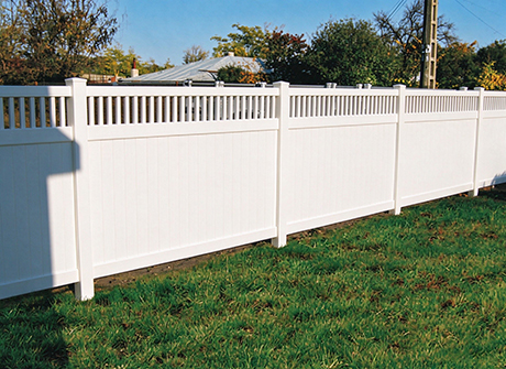Vinyl fence